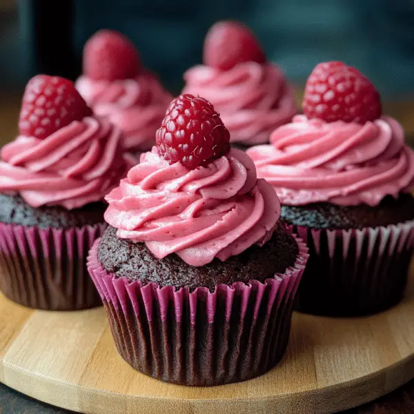 Chocolate Raspberry Cupcakes